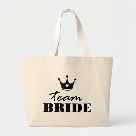 Grand Tote Bag Jeune mariée d'équipe (Devant)