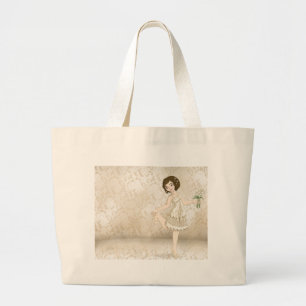 Grand Tote Bag Jeune mariée ene ivoire