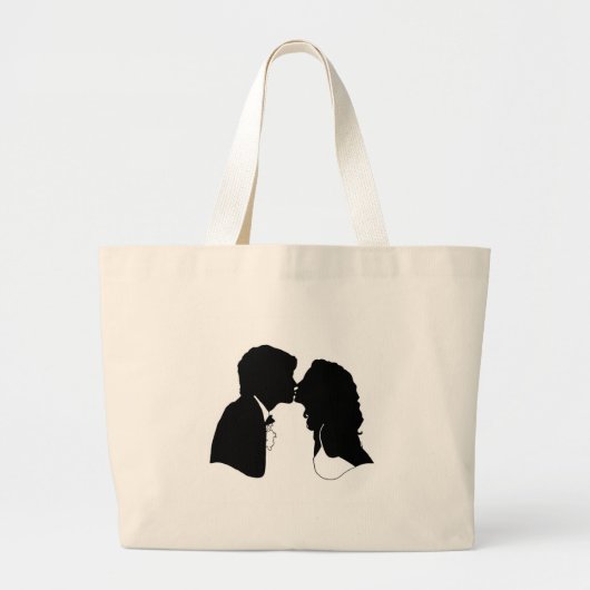 Grand Tote Bag Jeune mariée et marié (Devant)