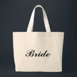 Grand Tote Bag "Jeune mariée" Fourre-tout enorme<br><div class="desc">La " jeune mariée" Fourre-tout enorme fait un grand cadeau ! La police et la couleur de police peuvent être changées.</div>
