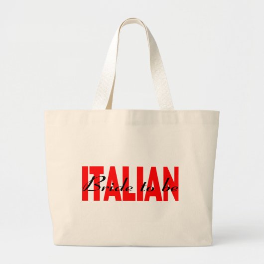 Grand Tote Bag Jeune mariée italienne à être (Devant)