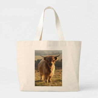 Grand Tote Bag Jeune vache des montagnes