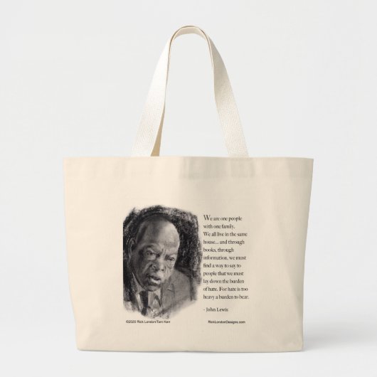 Grand Tote Bag John Lewis & Citation beau portrait (Devant)
