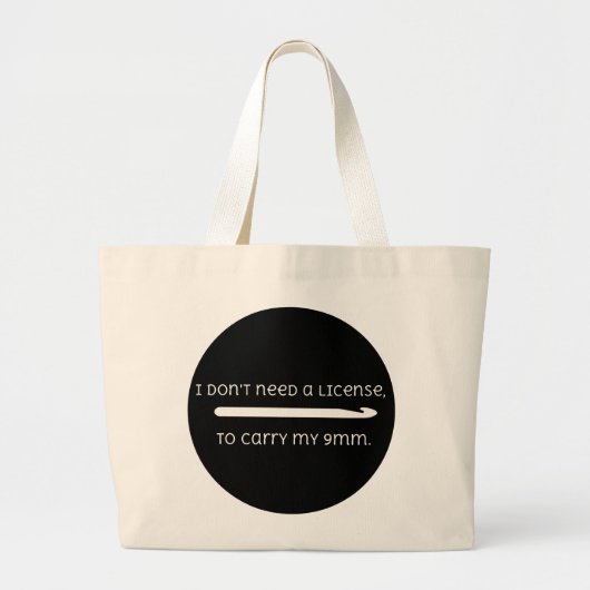 Grand Tote Bag Joli Crochet 9mm Crochet dire (Devant)