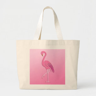 Grand Tote Bag Joli flamant rose