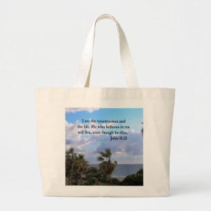 GRAND TOTE BAG JOLI JOHN 11:25 PHOTO DESIGN