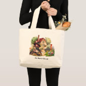 Grand Tote Bag Jolie Sorcière Et Renard (Devant (produit))