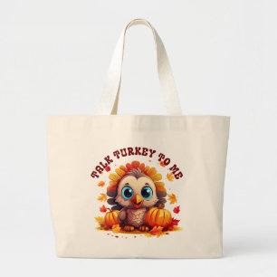 Grand Tote Bag Jolie Turquie et feuillage d'automne