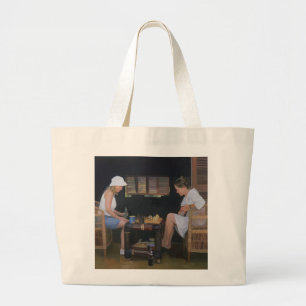 Grand Tote Bag Jouer aux échecs au Goldeneye