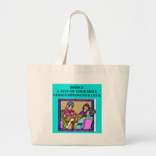 Grand Tote Bag joueur en double de jeu de pont
