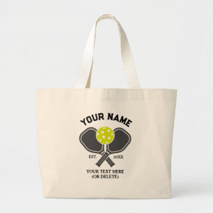 Grand Tote Bag Joueur Personnalisé - Ajouter Votre Nom Et Votre T