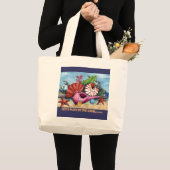 Grand Tote Bag Jouons dans le sable ..... (Devant (produit))