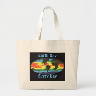 Grand Tote Bag Jour de la Terre 2012 - Température globale de la