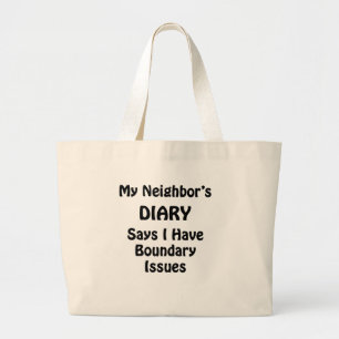 Grand Tote Bag Journal de mon voisin