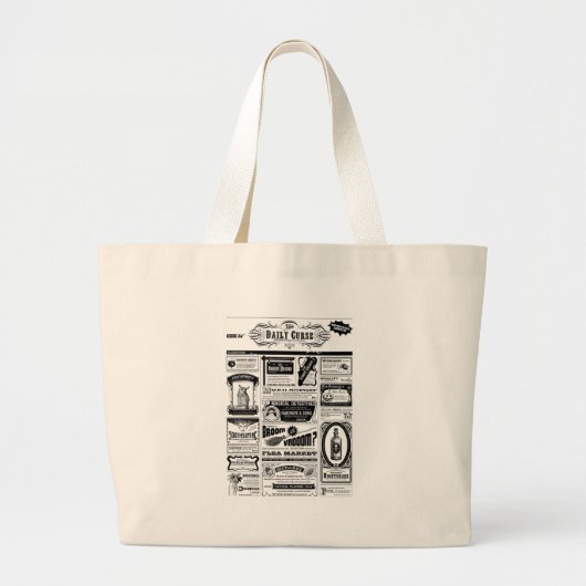 Grand Tote Bag journal déplaisant (Devant)