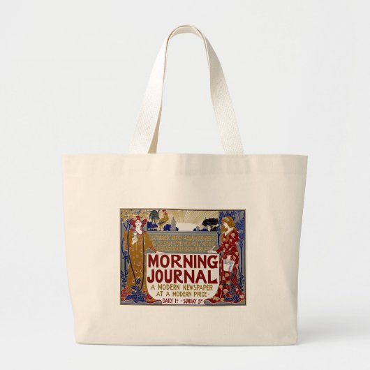 Grand Tote Bag Journal du matin (Devant)