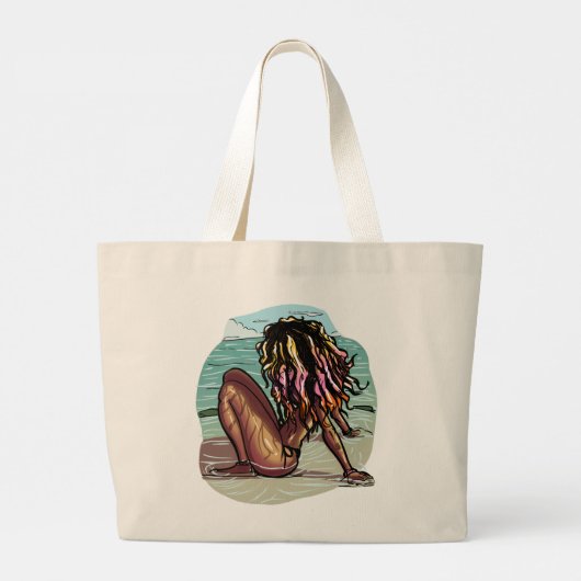 Grand Tote Bag Jours d'été (Dos)