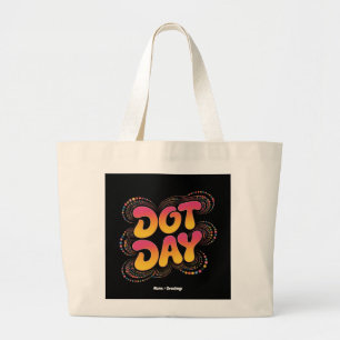 Grand Tote Bag Joyeuse Journée internationale de la Poka Dot Femm
