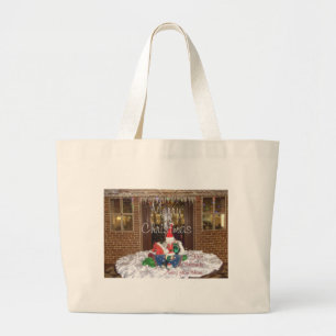 Grand Tote Bag Joyeuses vacances de Noël loin de la maison Inspir