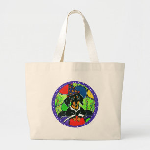 Grand Tote Bag Joyeux Anniversaire Teckel