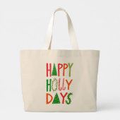 Grand Tote Bag JOYEUX JOURS SAINTS Joyeux Noël (Dos)