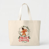 Grand Tote Bag Joyeux Noël (Devant)