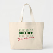 Grand Tote Bag Joyeux Noël (Devant)