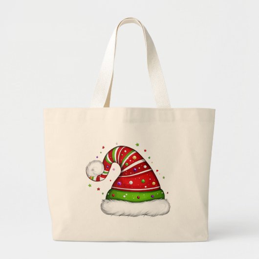 Grand Tote Bag Joyeux Noël  (Devant)