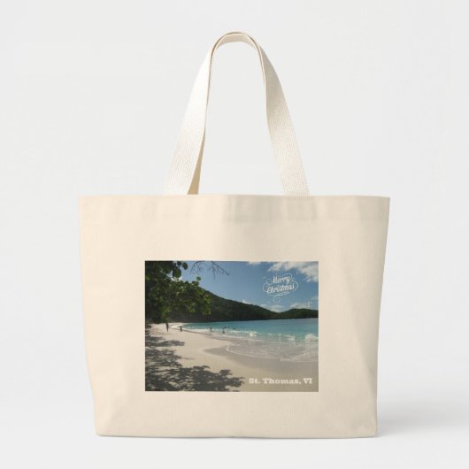 Grand Tote Bag Joyeux Noël - St Thomas VI (Devant)