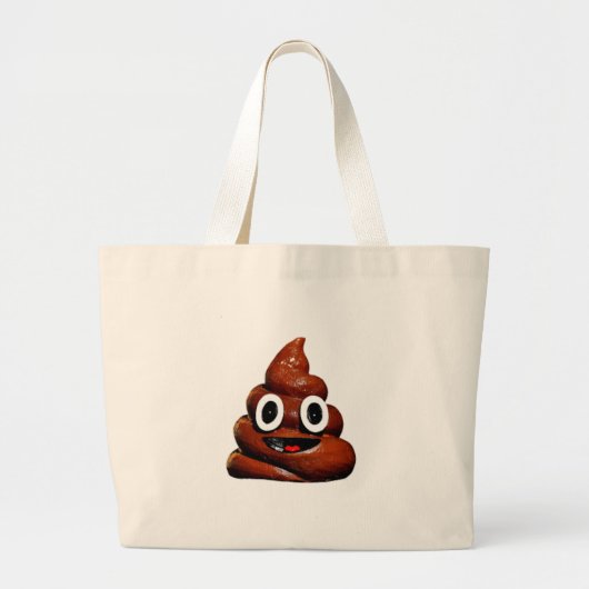Grand Tote Bag joyeux pote emoji (Devant)