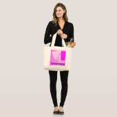 Grand Tote Bag Joyeux Saint Valentin (Devant (modèle))