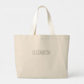 Grand Tote Bag Joyeux sapin de Noël et lumières scintillantes (Dos)