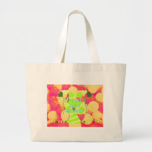 Grand Tote Bag Joyful Celebration Design : Aujourd'hui est mon an