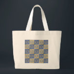 Grand Tote Bag Judaïque Star Of David Metal Gold Blue<br><div class="desc">Vous visualisez la collection Lee Hiller Design. Vêtements,  cadeaux & Objets de collection Lee Hiller Photographie ou collection d'Arts numériques. Vous pouvez voir sa photographie de Nature sur http://HikeOurPlanet.com/ et suivre son blog randonnée dans le Parc National des Sources Hot Springs.</div>