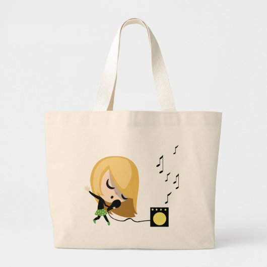 Grand Tote Bag Jules le chanteur (Devant)