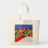 Grand Tote Bag Jumbo Einkaufstasche frohes Weihnachtsfest (Devant)