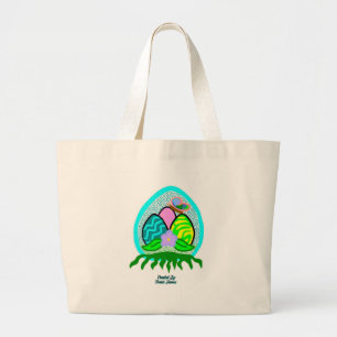Grand Tote Bag Jumbo Fourre-tout de délicieux oeufs de Pâques