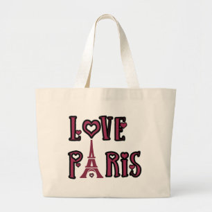 Grand Tote Bag Jumbo Fourre-tout - Love Paris