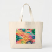 Grand Tote Bag Jumbo fourre-tout multicolore. (Devant)