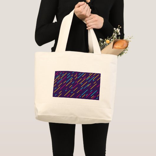 Grand Tote Bag Jumbo fourre-tout multicolore. (Devant (produit))