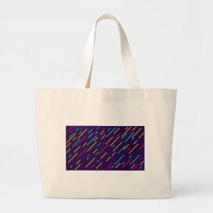 Grand Tote Bag Jumbo fourre-tout multicolore.