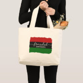 Grand Tote Bag JUNEENTH Pan-Africaine LIBRE (Devant (produit))