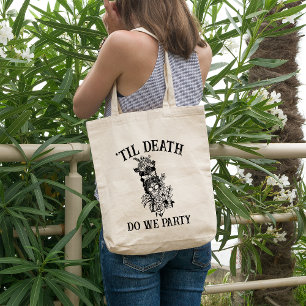 Grand Tote Bag Jusqu'À La Mort Fête-Nous Cadeau Pour Bridesmaid C
