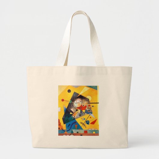 Grand Tote Bag Kandinsky Harmonie calme Art Abstrait (Devant)