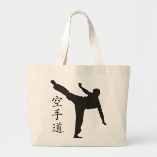 Grand Tote Bag Kanji élevé de coup-de-pied/karaté