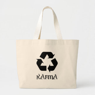 Grand Tote Bag Karma Recycle Ce Qui Se Passe Autour De Nous