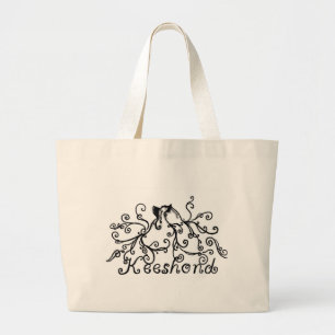 Grand Tote Bag Keeshond pelucheux Fourre-tout