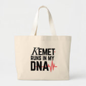 Grand Tote Bag Kemet Runs in My DNA | (Devant)