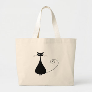 Grand Tote Bag Kitty fantaisie noir 4