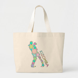 Grand Tote Bag Kizomba a pointillé des danseurs - cadeaux